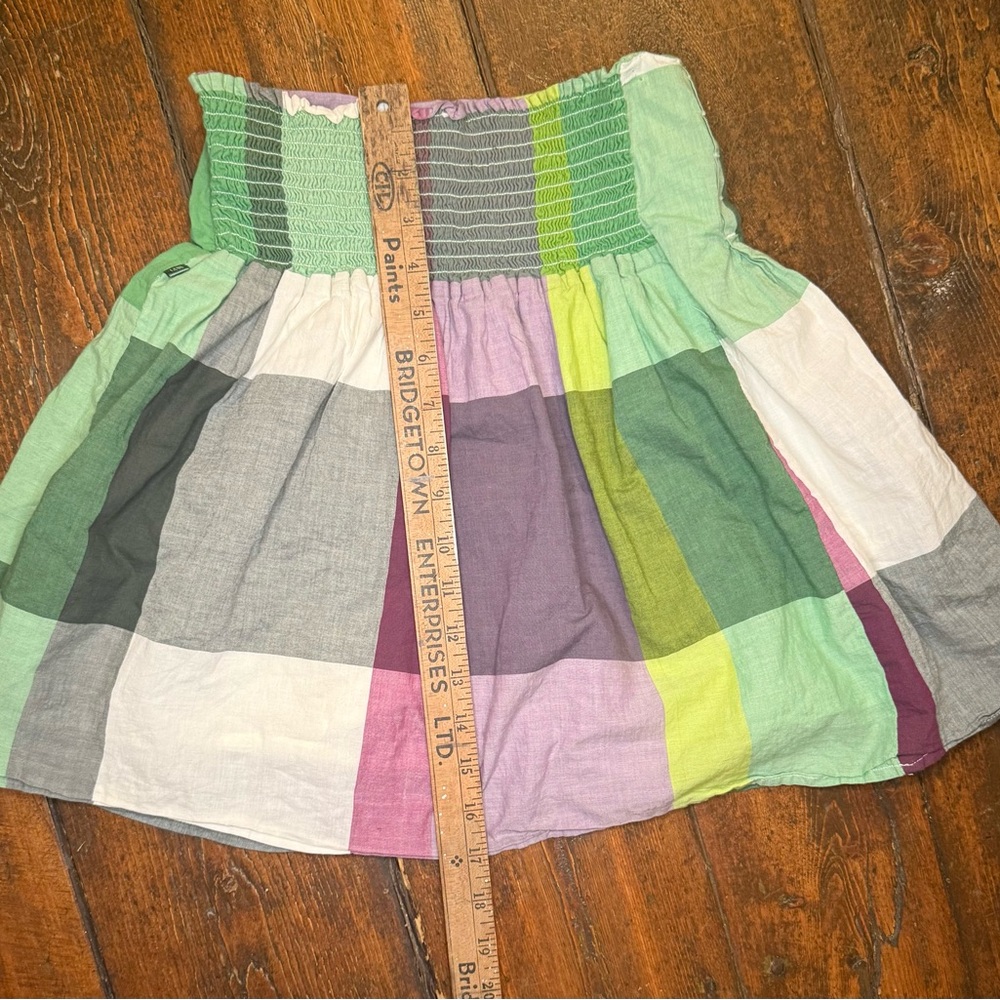 Colorful Patchwork Mini Skirt - Picture 5 of 5